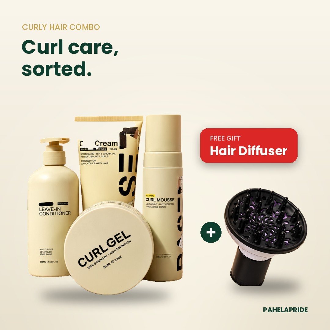 Curly hair combo with FREE hair diffuser
