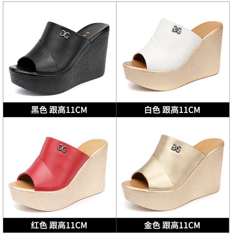 O1CN01Q5SxFD1wIa5I4YOdN_!!2822896285-0-cib Internet celebrity ins, trendy fashion women's sandals, wedge heels, thick-soled summer, new summer wears flip-flops, 7 cm high-heeled beach slippers - Image 7