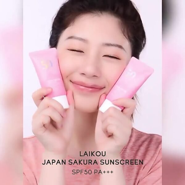 LAIKOU Japan Sakura sunscreen SPF 50 PA+++ - Image 2