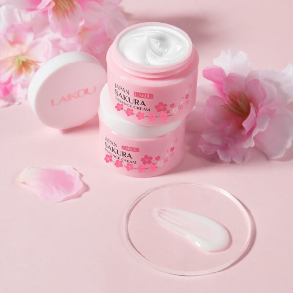 LAIKOU Cherry Blossom Cream Essence Moisturizing Cherry Blossom Cream 25g Hydrating Moisturizing Cream, Skin Care Primer