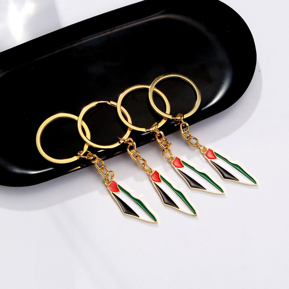 主图-4 Palestine Map , Flag , hand Key rings - Image 15
