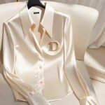 French unique super good-looking tops high-quality shirt women's 2025 autumn new niche versatile long-sleeved tops trend