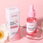 BIYING Sakura Facial Essence 20ml Sakura Extract Double Hydrating Essence Anti-Aging Pore Shrinking Serum