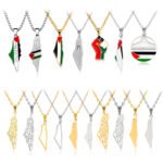 Palestine necklace stainless steel