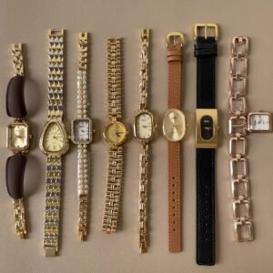 gold hand bracelet watch, women's light luxury watch.
