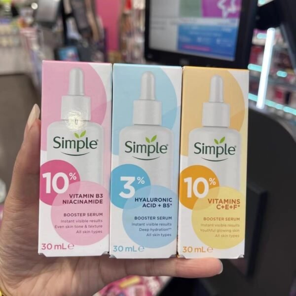 BRITISH SIMPLE CLEANSING VITAMIN ESSENCE HYDRATING AND BRIGHTENING COMPLEXION, REDUCING PORES AND FINE LINES 30ML SENSITIVE SKIN