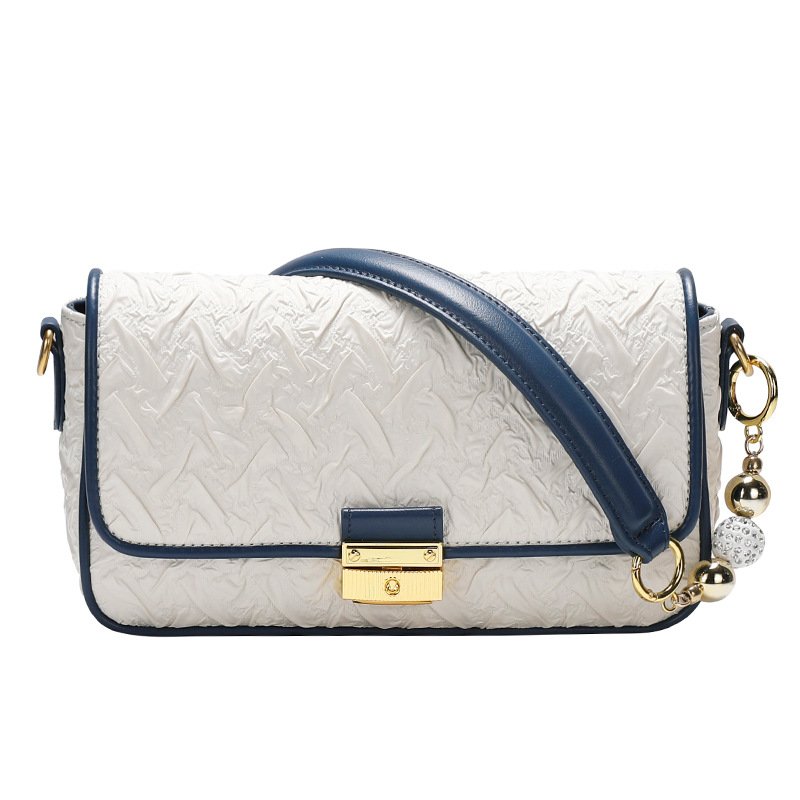 主图-4 Hong Kong IT GDLEDY Niche Design Transfer Bead Pleated Armpit Bag Women's - Image 3