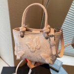 Embroidery fashion versatile bucket bag versatile crossbody bag