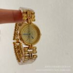 gold hand bracelet watch, women's light luxury watch. - MIDI Rudolph Gold with Gold Face