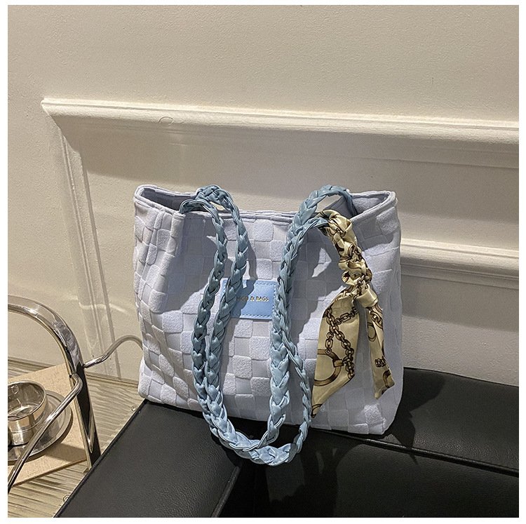 主图-8 New large-capacity bag women's casual foreign style canvas shoulder bag