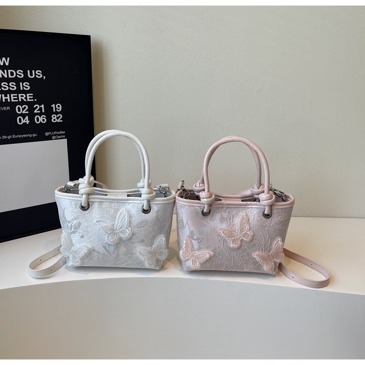 详情-1 Embroidery fashion versatile bucket bag versatile crossbody bag - Image 2