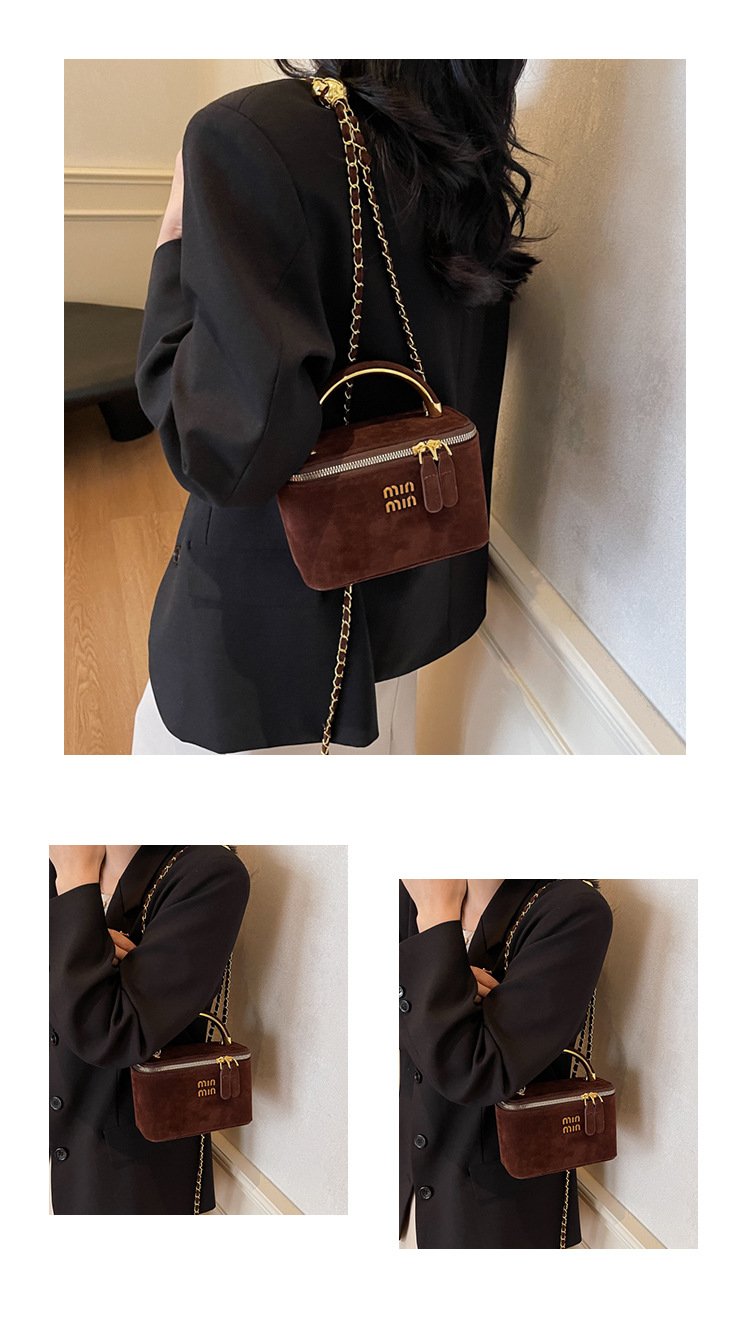 详情-11 min min |2025The new French box bag is niche luxury women's shoulder bag, crossbody bag, personality and versatile mini handy - Image 5