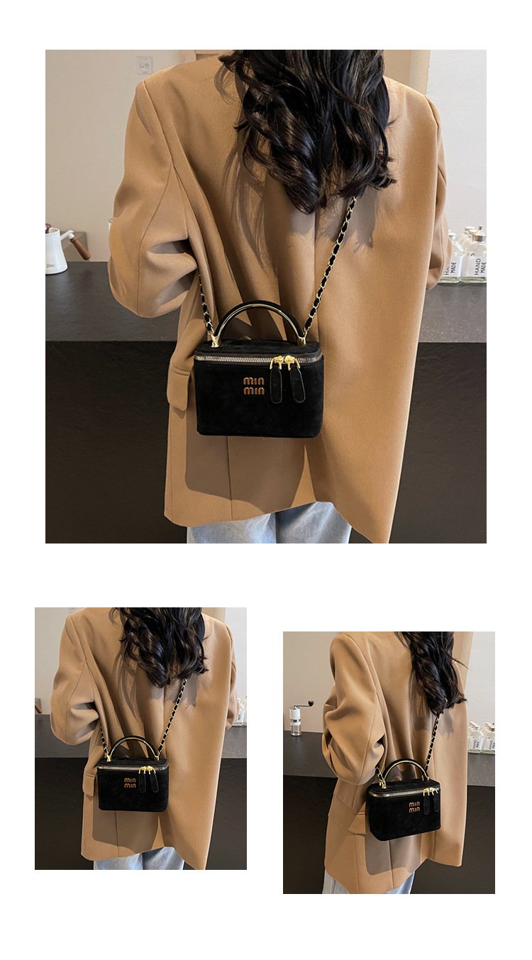 详情-12 min min |2025The new French box bag is niche luxury women's shoulder bag, crossbody bag, personality and versatile mini handy - Image 4