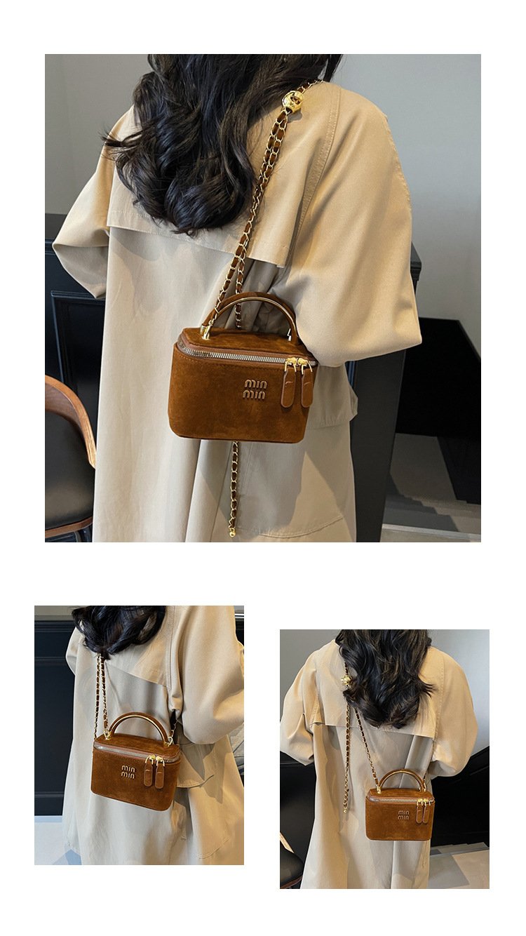 详情-13 min min |2025The new French box bag is niche luxury women's shoulder bag, crossbody bag, personality and versatile mini handy - Image 3