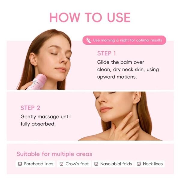 Neck Renaissance: 10s Silk Architect✨】 🌸 Sakura Bloom Tech ✨ C-Lift Matrix → Melts into cashmere dew → Erases crepe crinkles → Builds anti-gravity velvet rampart For screen-weary souls — elegance reborn with every twist - Image 4
