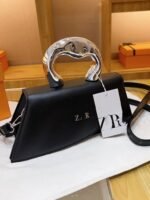 ZARA Women's 2023 High-End Niche Design Small Square Crossbody Bag