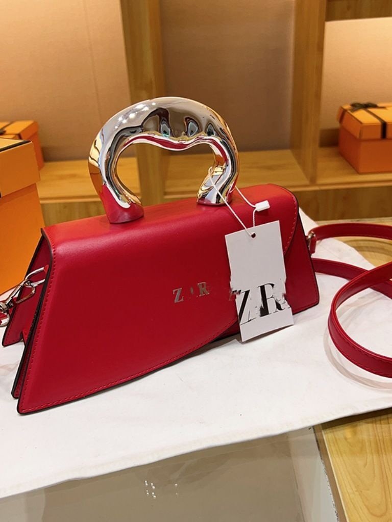 主图-2 ZARA Women's 2023 High-End Niche Design Small Square Crossbody Bag - Image 11