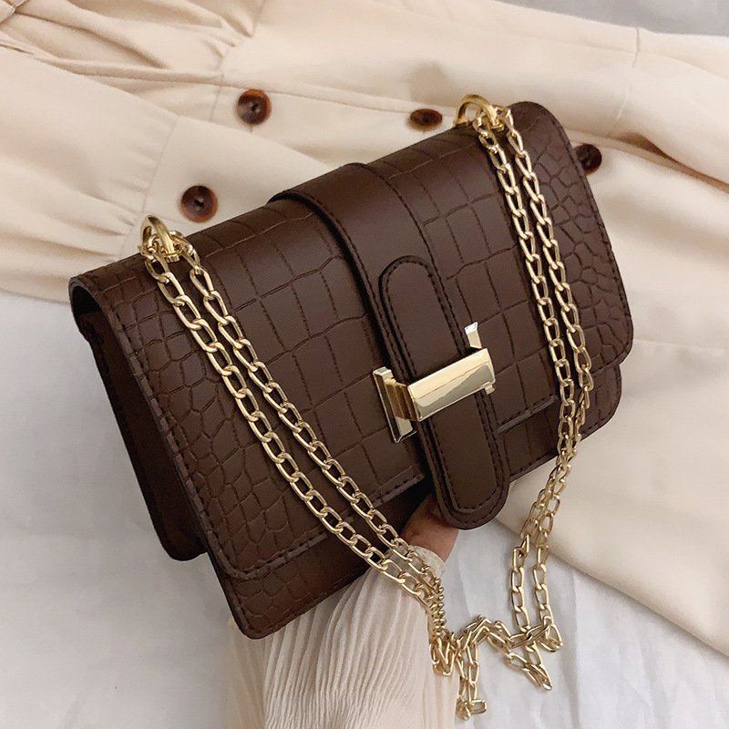 主图-2 Stone Pattern Embossed Square Shoulder Bag Summer Minimalist Crossbody - Image 14