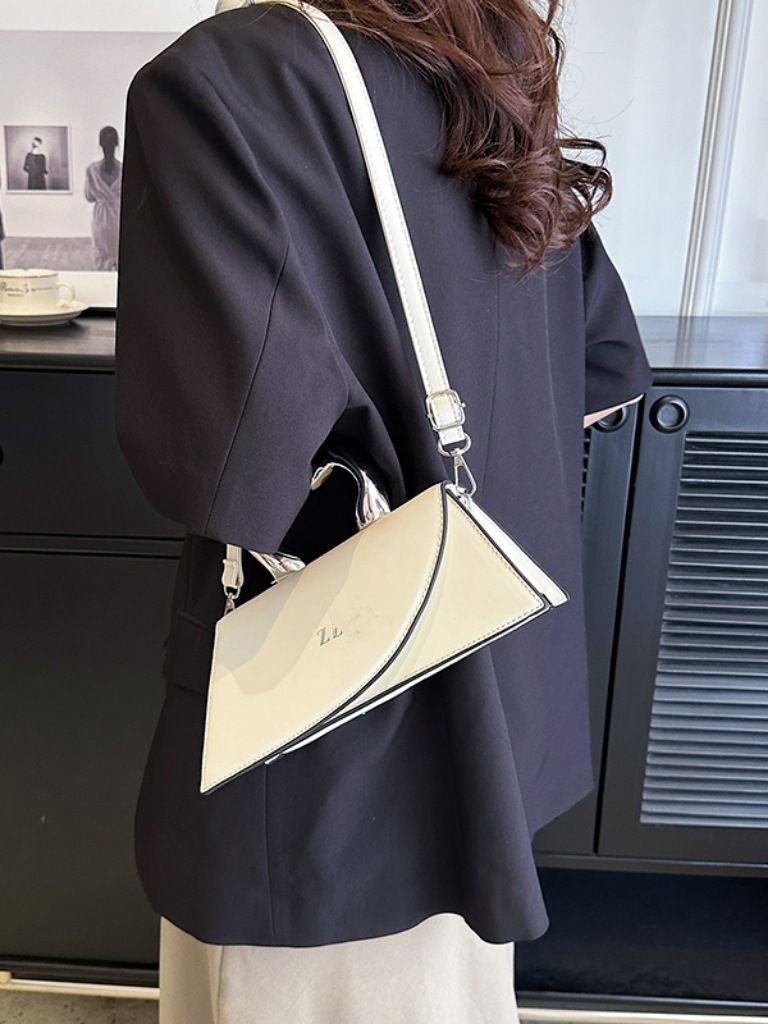 主图-4 ZARA Women's 2023 High-End Niche Design Small Square Crossbody Bag - Image 9