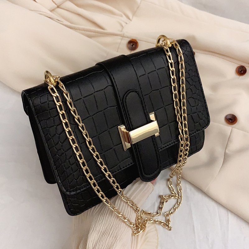 主图-5 Stone Pattern Embossed Square Shoulder Bag Summer Minimalist Crossbody - Image 11