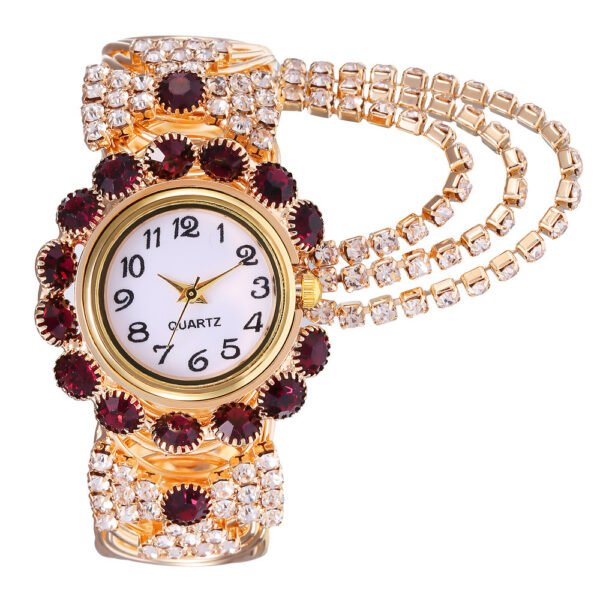 Douyin New Korean Diamond Digital Watch Bracelet - Image 3