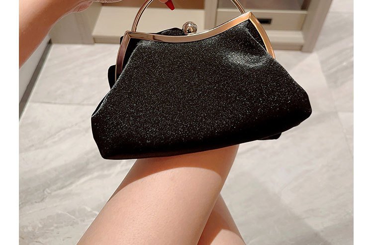 详情-18 Elegant White Floral Satin Evening Clutch Bag - Image 7