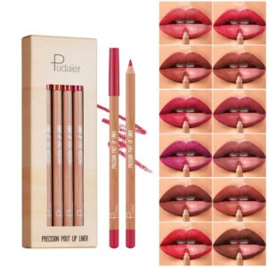 PUDAIER 12-Color Matte Lipstick & Liner Set