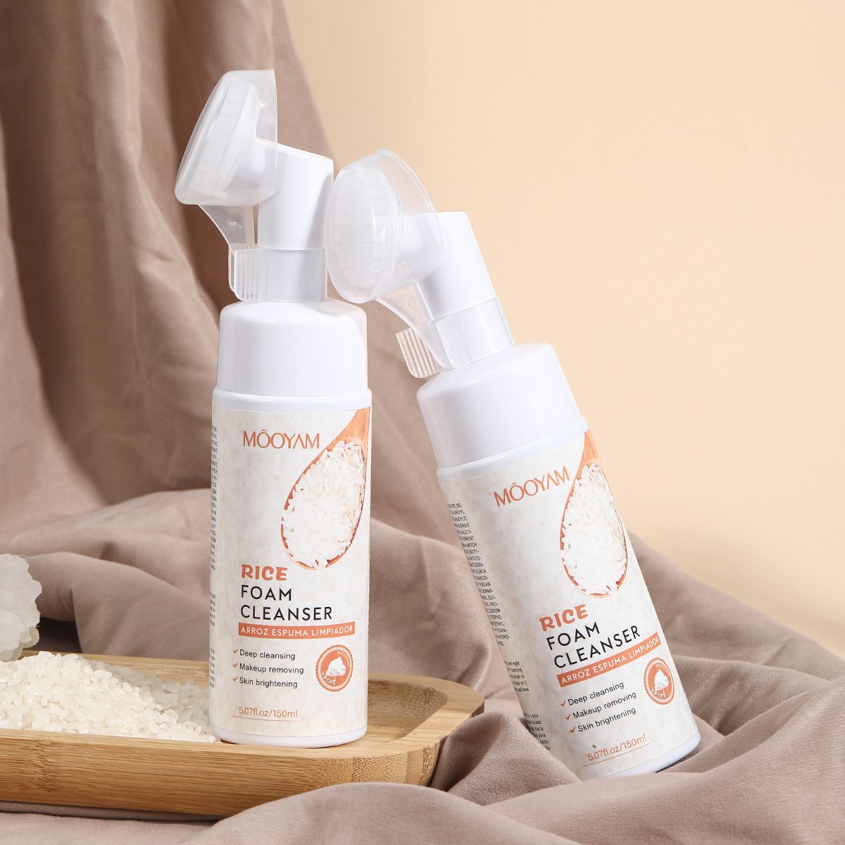 主图-3 Mooyam Rice Brightening Foam Cleanser - Image 3