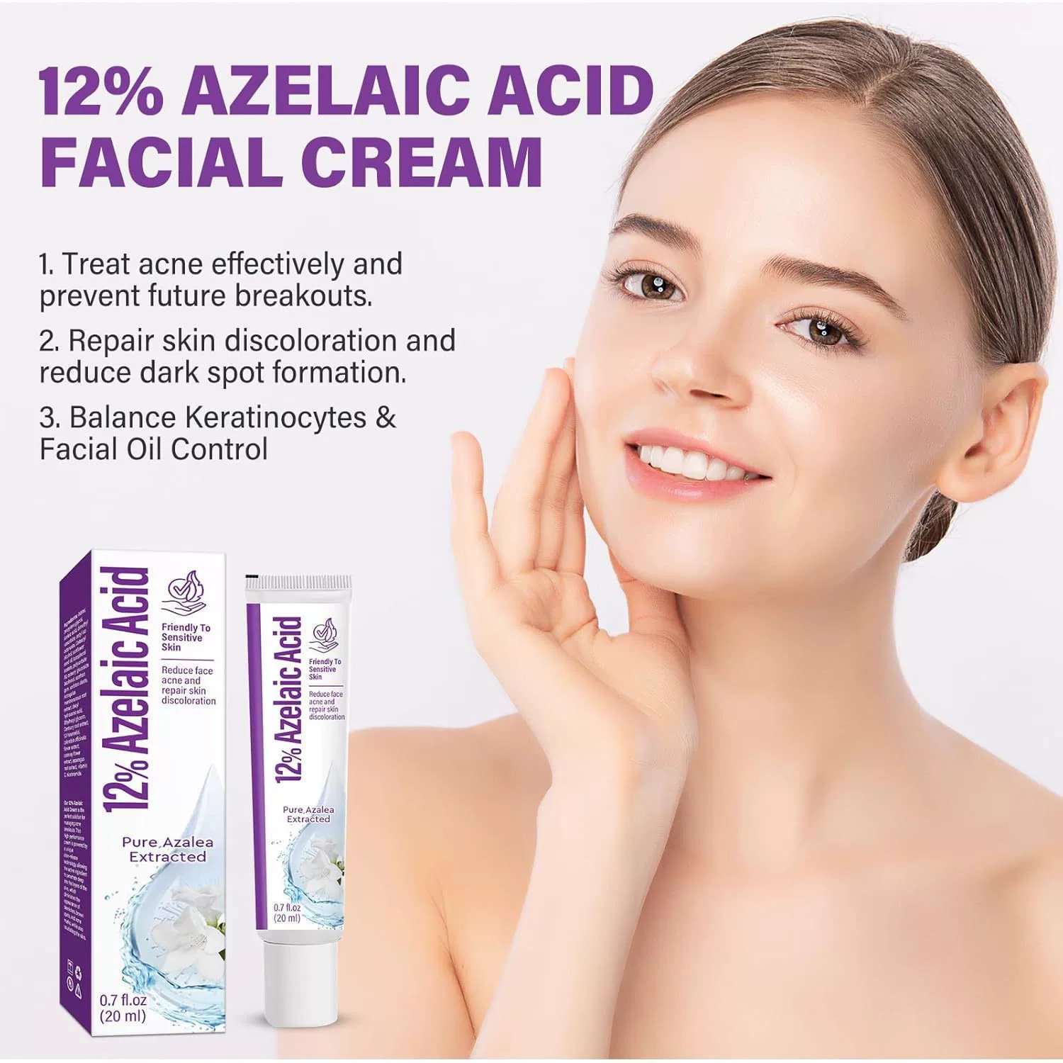 主图-3 Azelaic Acid 12% Clarifying Essence Closed Comedones • Blackheads • Acne • Hydration Booster - Image 4