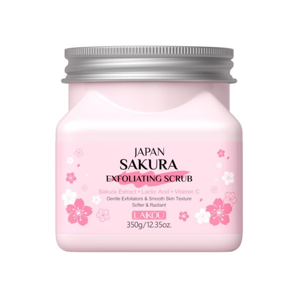 LAIKOU Sakura Blossom Smoothing Scrub • 350g - Image 2