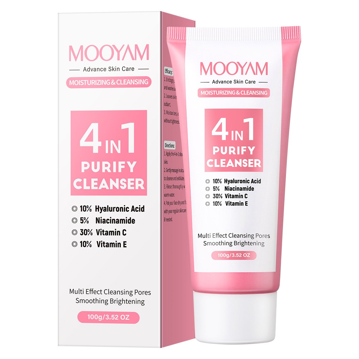 主图-6 MOOYAM 4-in-1 Miracle Facial Cleanser - Image 5