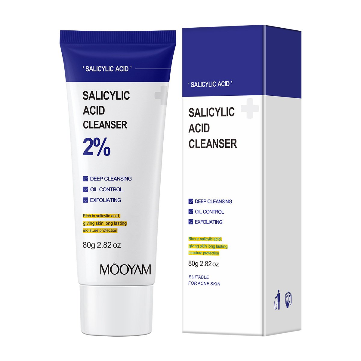 主图-6 Mooyam Salicylic Acid + B5 Purifying Cleanser - Image 4