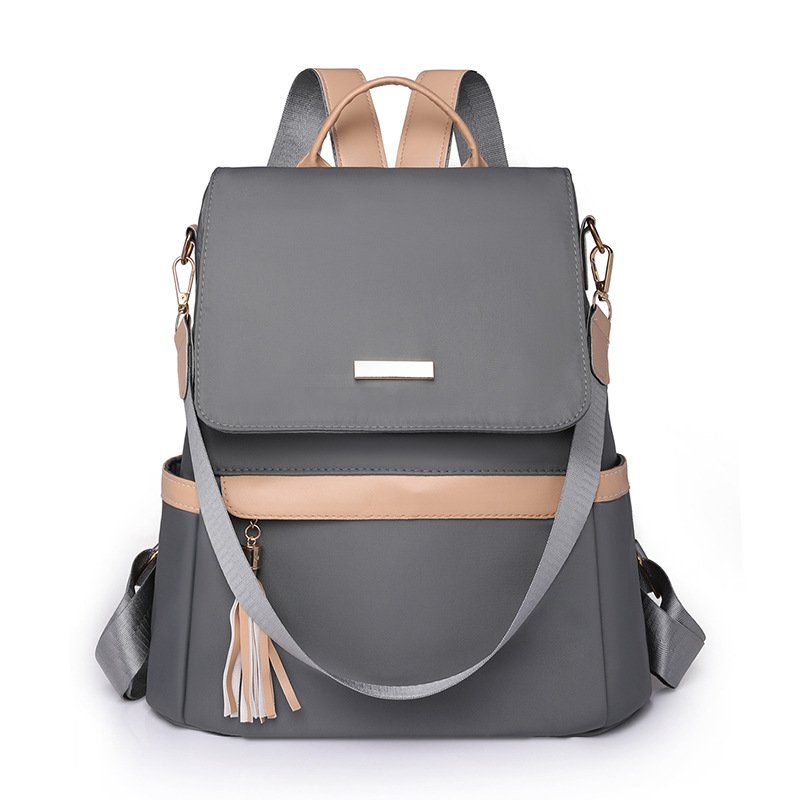 主图-9 Korean Anti-Theft Nylon Backpack - Image 10