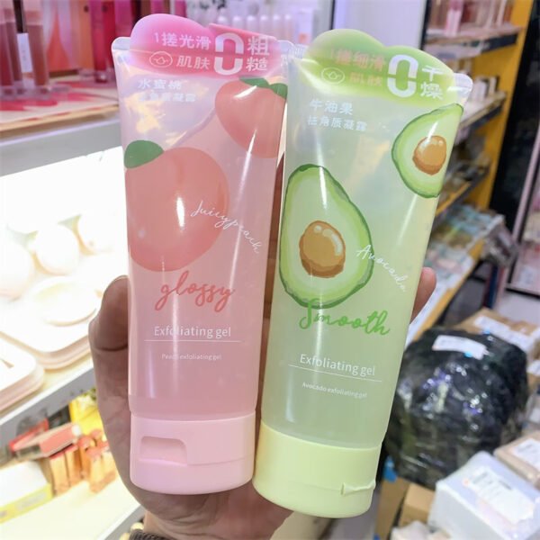 Peach Avocado Exfoliating Gel – Moisturizing & Pore Cleansing Scrub