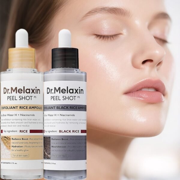 Dr. Melaxin Black Rice Ampoule – Soft Exfoliating & Blackhead Remover