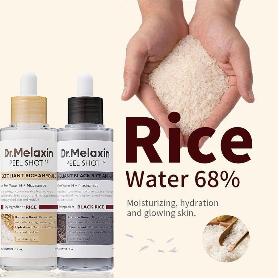 主图-2 Dr. Melaxin Black Rice Ampoule – Soft Exfoliating & Blackhead Remover - Image 2
