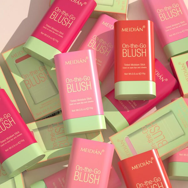 Portable Blush Stick & Highlighter – Solid Cream Blush for Face Makeup