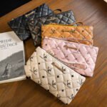 vintage print clutch wallet – ladies fashion handbag & cash purse