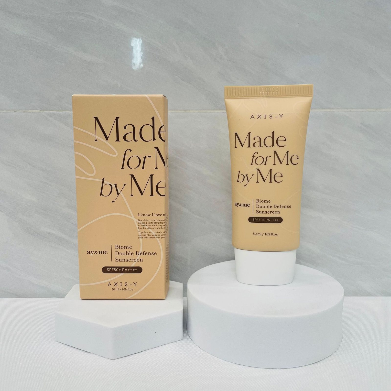 axis y “made for me by me” biome double defense sunscreen spf50+ pa++++ axis y “made for me by me” biome double defense sunscreen spf50+ pa++++