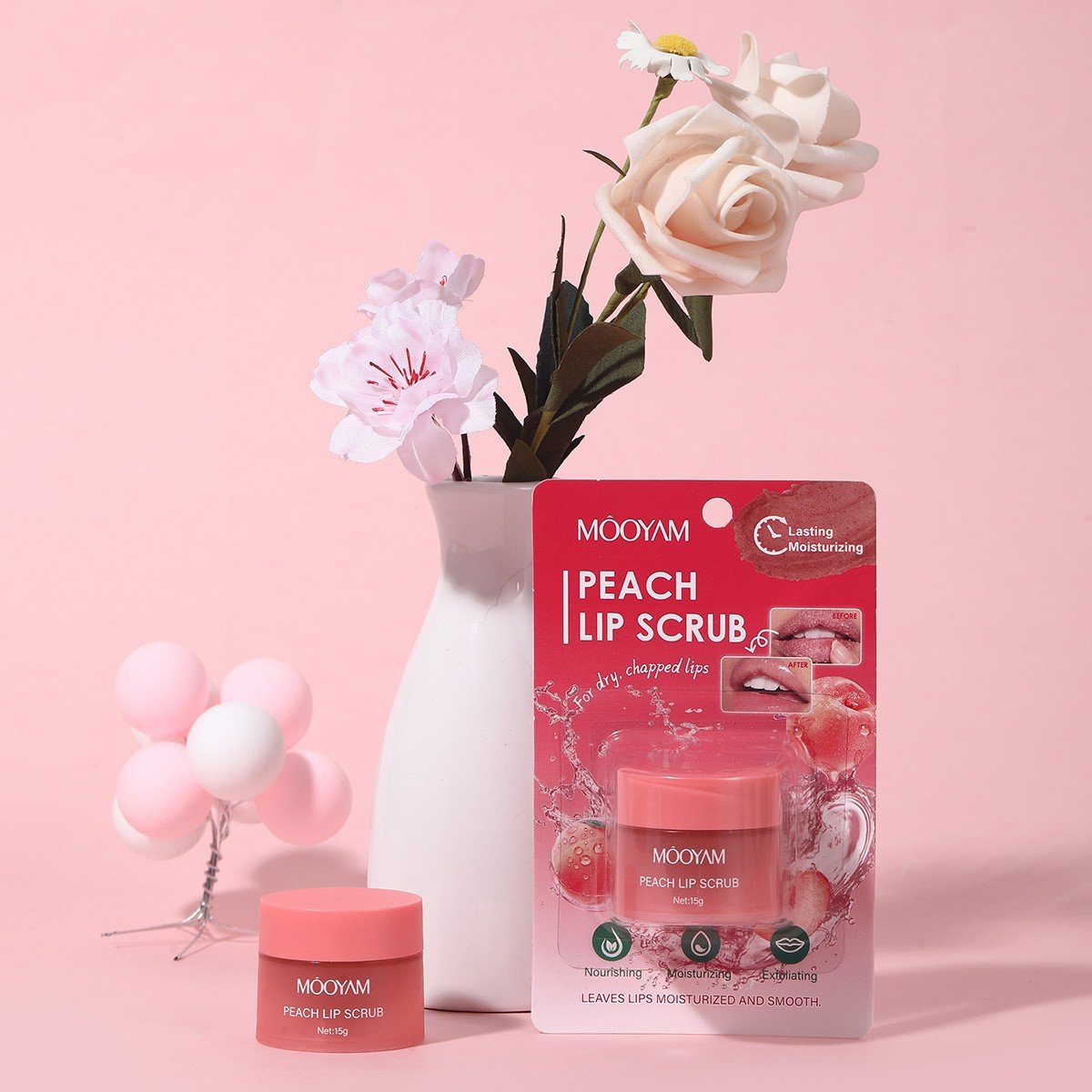 mooyam peach lip scrub – soft, sweet & smooth lips mooyam peach lip scrub – soft, sweet & smooth lips