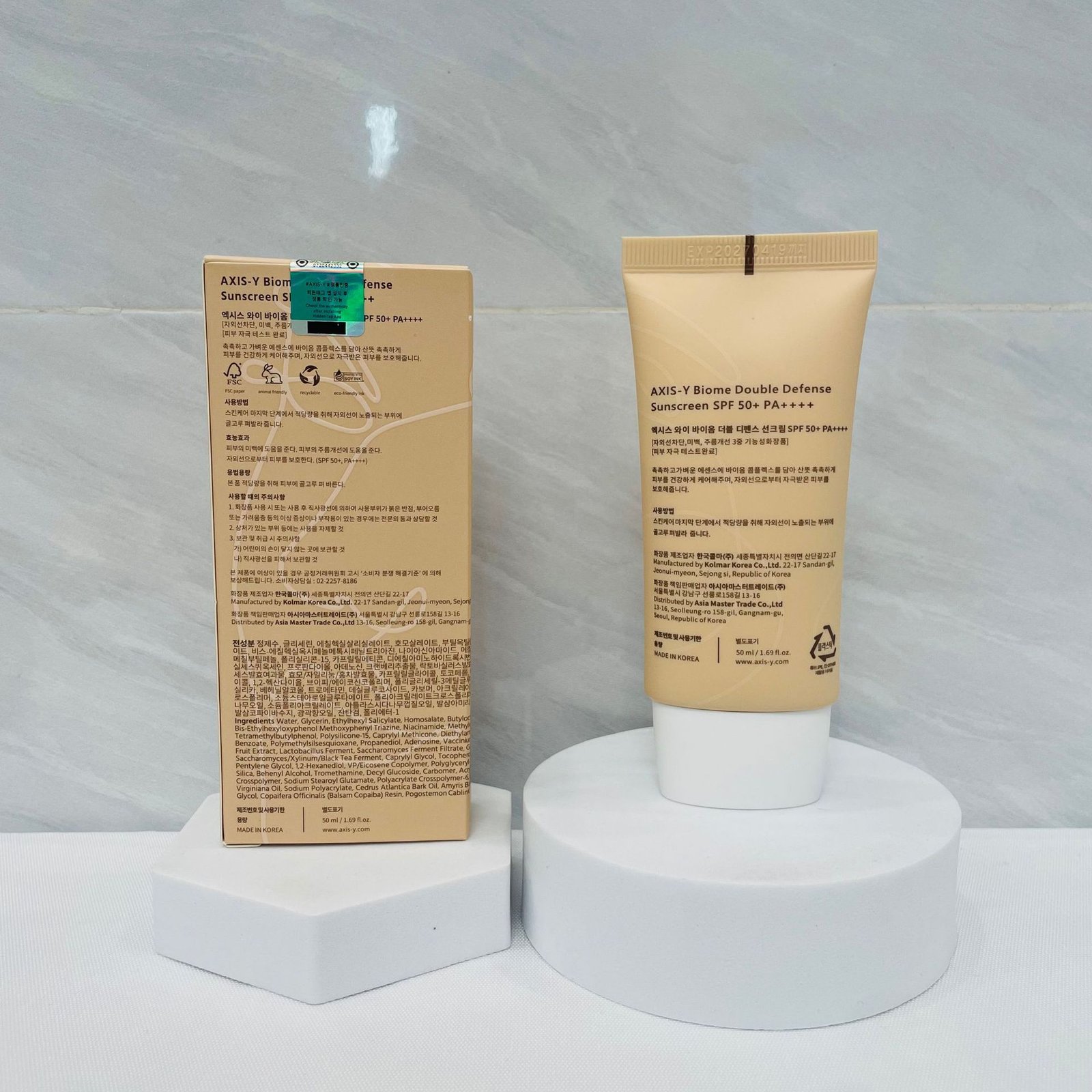 axis y “made for me by me” biome double defense sunscreen spf50+ pa++++ axis y “made for me by me” biome double defense sunscreen spf50+ pa++++