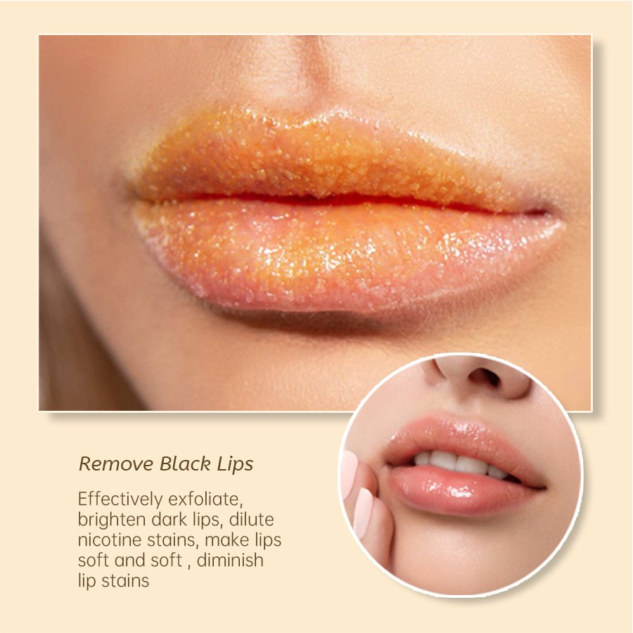 miaofutong lemon & turmeric lip scrub (100g) miaofutong lemon & turmeric lip scrub (100g)