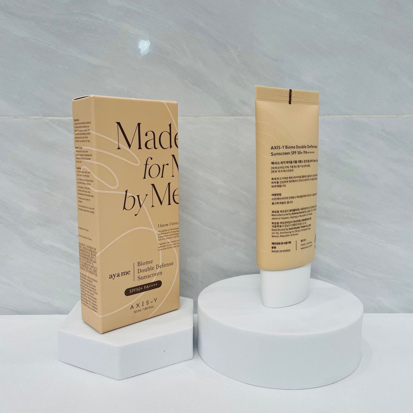 axis y “made for me by me” biome double defense sunscreen spf50+ pa++++ axis y “made for me by me” biome double defense sunscreen spf50+ pa++++