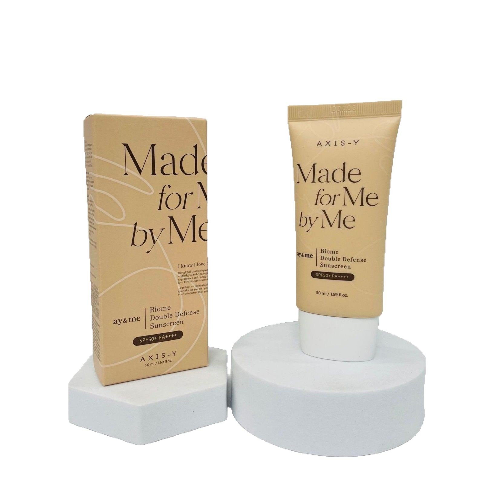 axis y “made for me by me” biome double defense sunscreen spf50+ pa++++ axis y “made for me by me” biome double defense sunscreen spf50+ pa++++