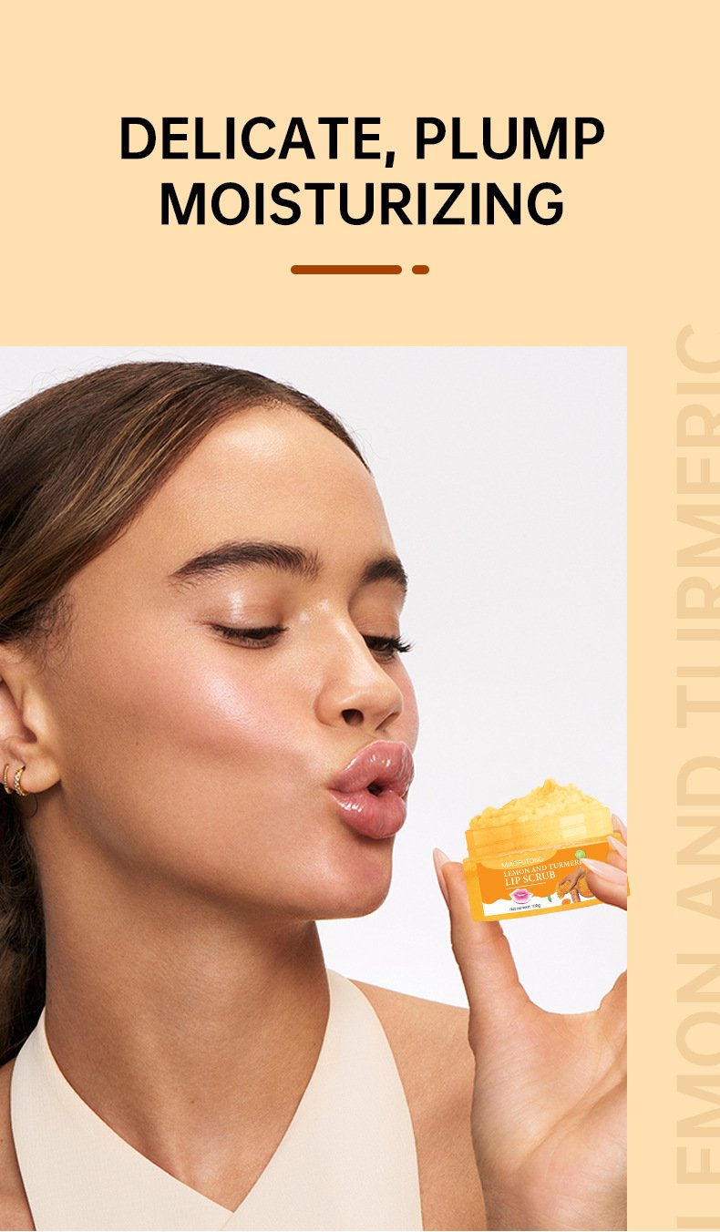 miaofutong lemon & turmeric lip scrub (100g) miaofutong lemon & turmeric lip scrub (100g)