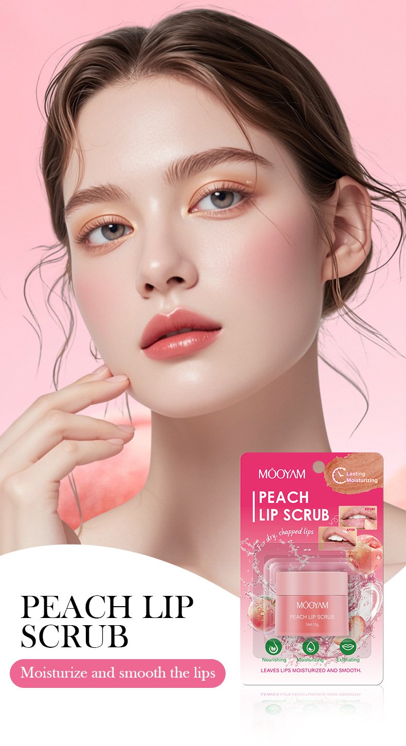 mooyam peach lip scrub – soft, sweet & smooth lips mooyam peach lip scrub – soft, sweet & smooth lips