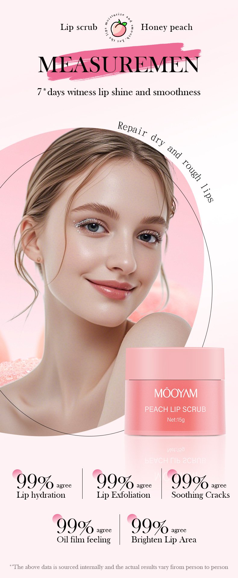 mooyam peach lip scrub – soft, sweet & smooth lips mooyam peach lip scrub – soft, sweet & smooth lips