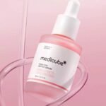 pink peptide collagen ampoule essence – hydrating & brightening skin serum for glowing complexion