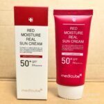 medicube red moisture real sun cream spf50+ pa++++