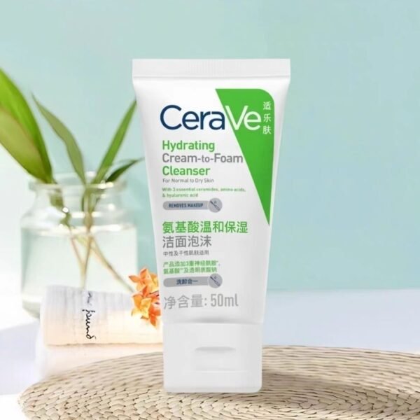 CeraVe Hydrating Cream-to-Foam Cleanser 50ml